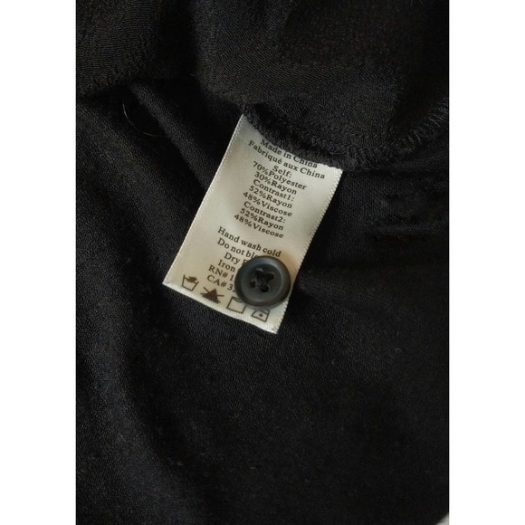 Porridge Anthropologie XS Aidan Black Blouse Roll Sleeves - Picture 5 of 5